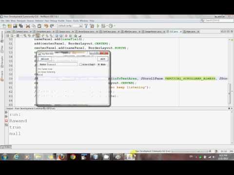 Tut 012 Gui In Java Jscrollpane
