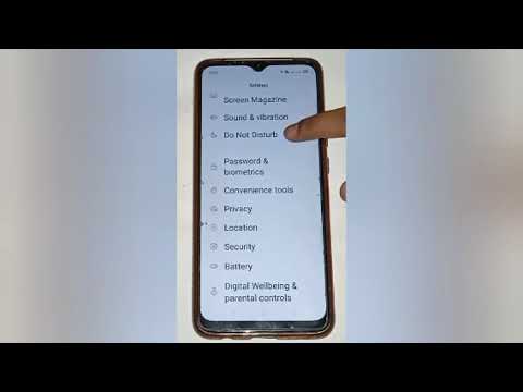 how to off do not disturb in oppo a1k