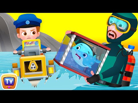 ChuChu TV police saving the dolphins - underwater episode - Fun Stories for Children