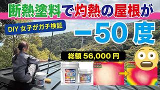 【衝撃】屋根温度が〇〇℃下がる!?築50年の断熱無し住宅を最新の断熱塗料でDIY!!サーモカメラも凍るレベルの結末！【WAKOEKO shieldガチ検証】