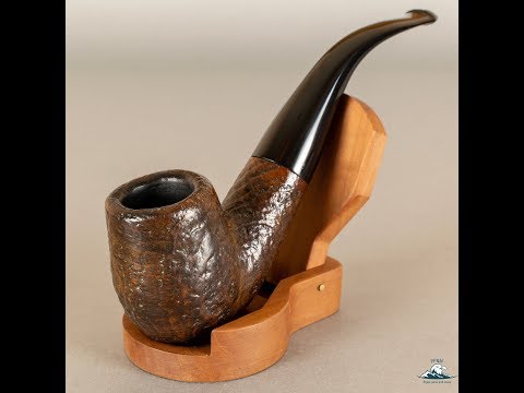 Peterson Dublin Sandblasted Large Bent Billiard P-lip (XL90) 9mm *SOLD*