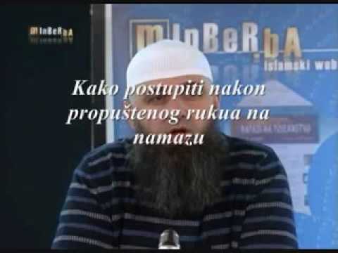 Kako postupiti nakon propuštenog rukua na namazu   Dzemat Sabah