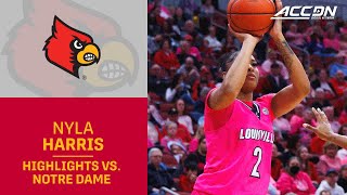 Louisville's Nyla Harris' Double-Double Sinks The Irish