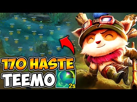Teemo but I have so much Haste I can cover the map with shrooms (100 shrooms at once)