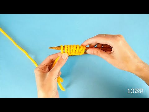 The Most Common Way to Cast On Stitches in Eastern Knitting