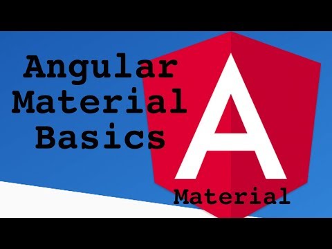 Angular Material Basics Video
