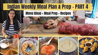Indian Weekly Meal Plan & Prep - For Busy &