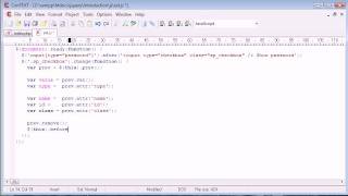 jQuery Tutorial - 197 - Show/hide password in field