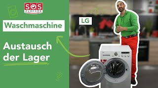 Wie kann ich eine LG-Waschmaschine demontieren, um die Lager auszutauschen?