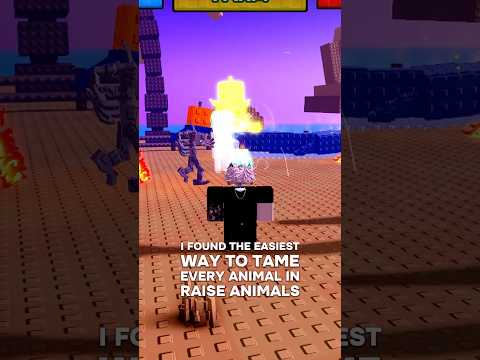How To TAME Animals EASILY! 🎃 #roblox #raiseanimals