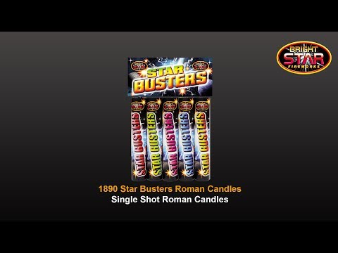 Bright Star Fireworks - 1890 Star Busters Single Shot Roman Candles