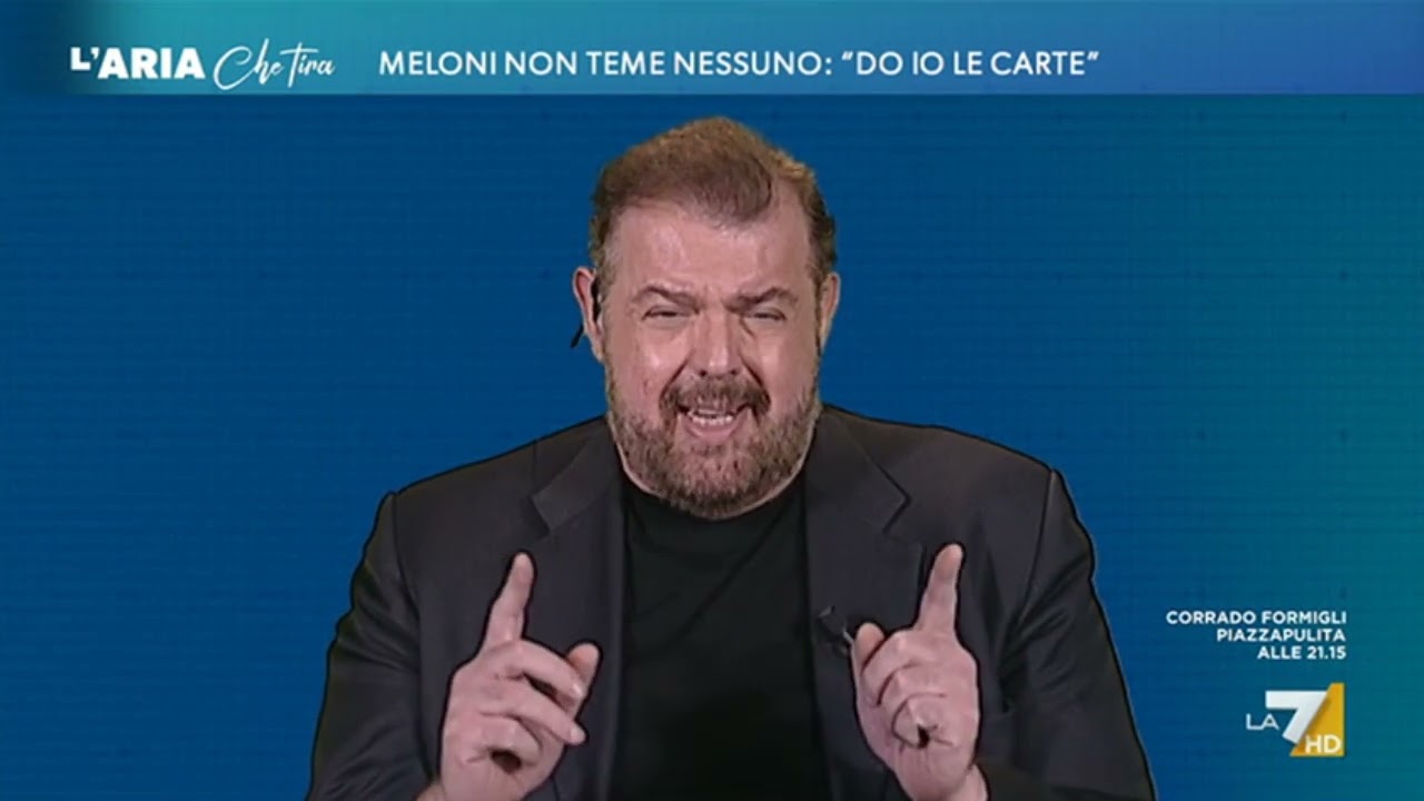 Luigi Crespi ospite a L'Aria Che Tira - 25/01/2024 (Clip 3)