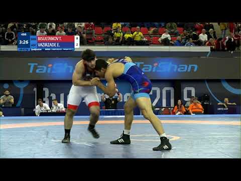 Qual. GR - 87 kg: T. BISULTANOV (DEN) v. E. VAZIRZADE (AZE)