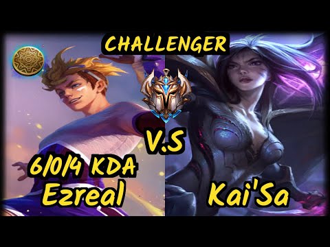 DWG Aries (EZREAL) vs KAI'SA - 6/0/4 KDA BOTTOM ADC CHALLENGER GAMEPLAY - KR