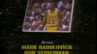 NBA on CBS 1988 NBA finals credits Bob Seger Famous Final Scene