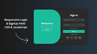 How to Create Complete Login & Signup Page | Html CSS JavaScript