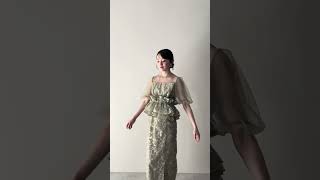 グリーンの3wayチュールスパンコールドレス 動画