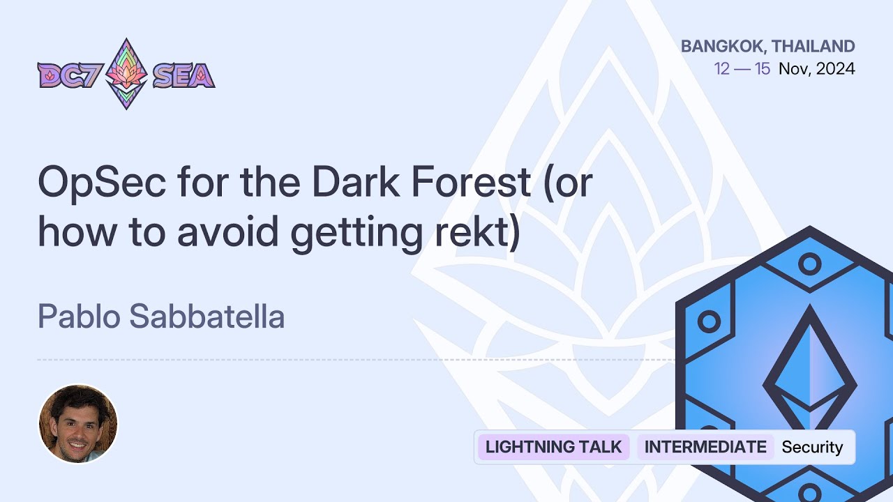 OpSec for the Dark Forest (or how to avoid getting rekt) preview