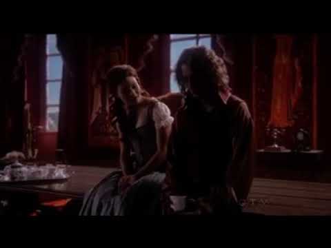 Rumple gives belle a rose••