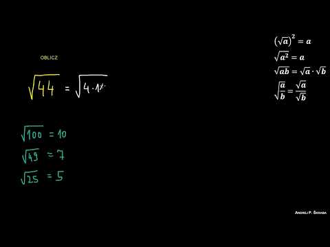 Upraszczanie pierwiastków kwadratowych (wyciąganie przed znak)