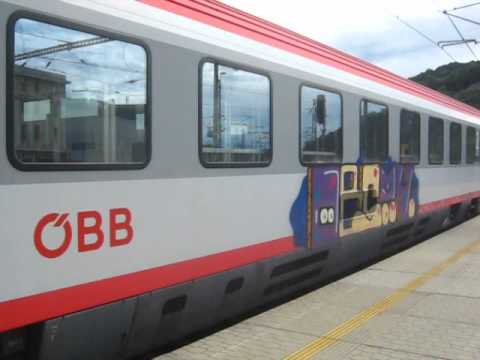 Příjezd vlaku EC 172 Vindobona + odjezd vlaku R 785 - Ústí nad Labem hl.n.