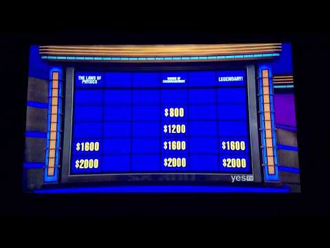 Jeopardy (6/26/19) Teen Tournament Day 8/10 semifinal match, $6,000 WAGER on the 3rd Daily Double