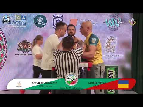 Chatsviaryk Artur vs Tsyba Leonid | Up to 75 kg | XLVI WORLD ARMWRESTLING CHAMPIONSHIP | 2025