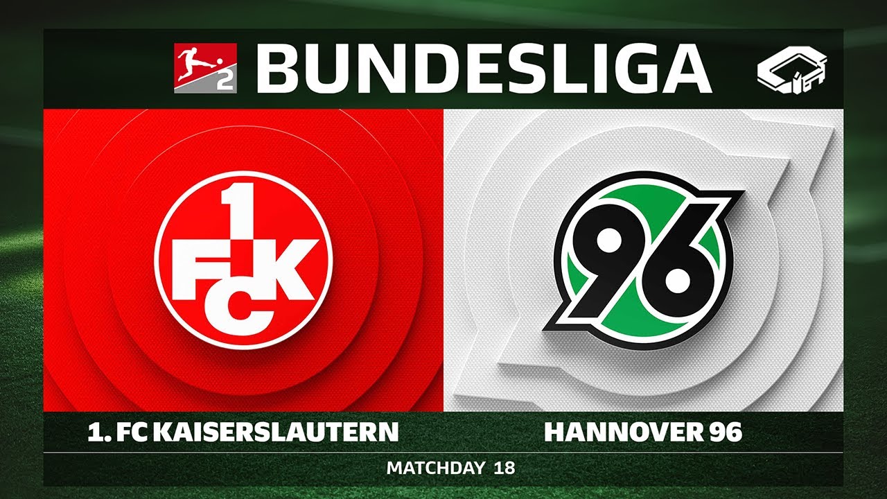 1. FC Kaiserslautern vs. Hannover 96 | Matchday 18 - Bundesliga 2 2025/26