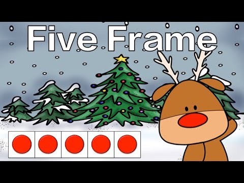 Christmas Five Frame Subitizing Math Brain Break