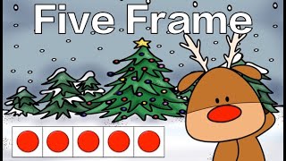 Christmas: Five Frame Subitizing: Math Brain Break