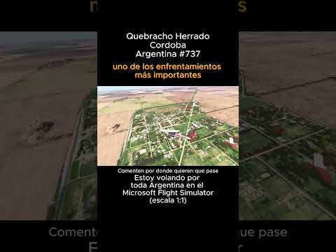 Quebracho Herrado, Cordoba desde el Microsoft Flight Simulator #quebrachoherrado #cordoba #msfs