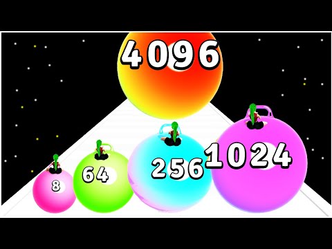Yoga Ball Run (mere balls run 2048)- Gameplay Walkthrough - Level 21-40