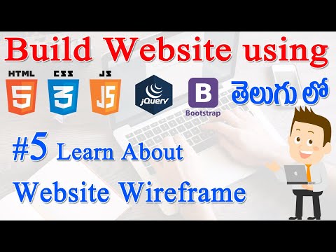 5 How to Build Website using Html CSS JS jQuery Bootstrap Learn About Website Wire frame