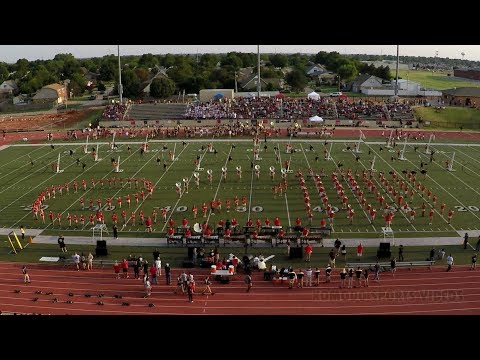 2017.09.08 Westmoore HS Marching Band - The Ascent (Westmoore vs Southmoore) (Wide-Angle View)