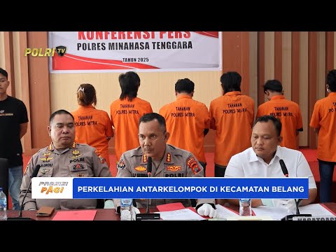 POLRES MINAHASA TENGGARA TETAPKAN 10 TERSANGKA PERKELAHIAN ANTARKELOMPOK