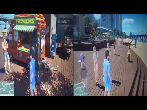 NEW Ananta Gameplay (BEACH EXPLORE,FOOD,SURFING,SWIMSUITS,VOLLEYBALL) #ananta #pcgaming #ps5 #anime