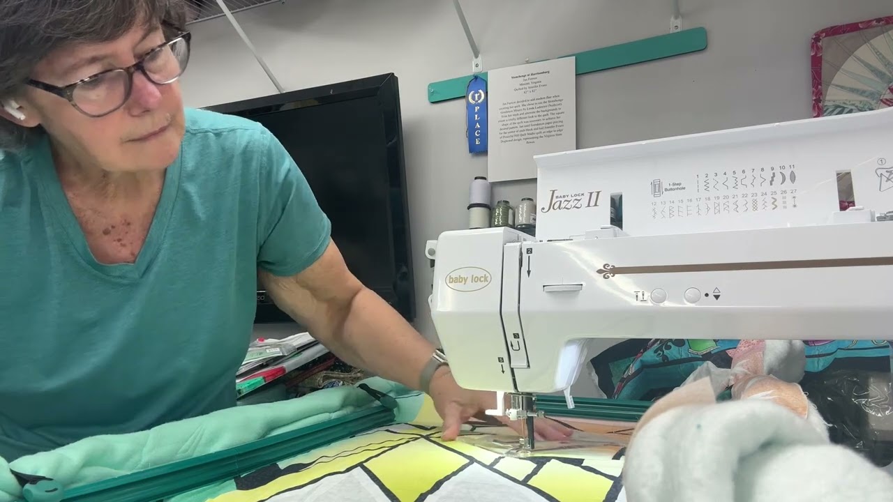 Mini Quilter -using Rulers on the mini quilter.