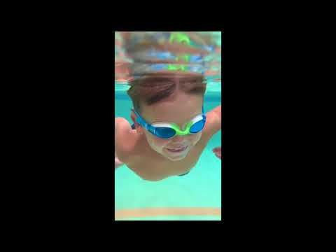 3 y/o swims without restriction
