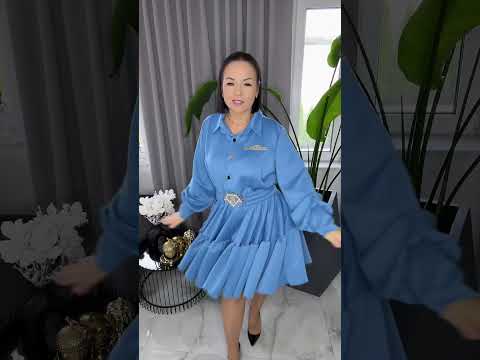 Sukienka Lola Bianka błękitna piękna – miniatura 2 z 6