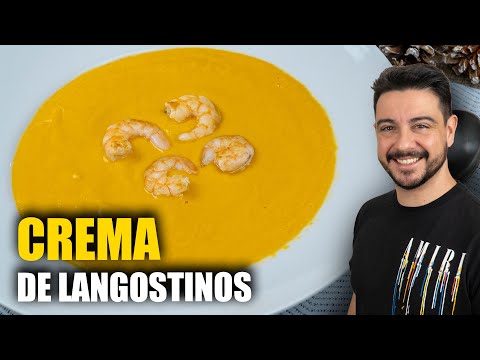 Crema de langostinos 🦐 RECETA NAVIDEÑA sana y fácil