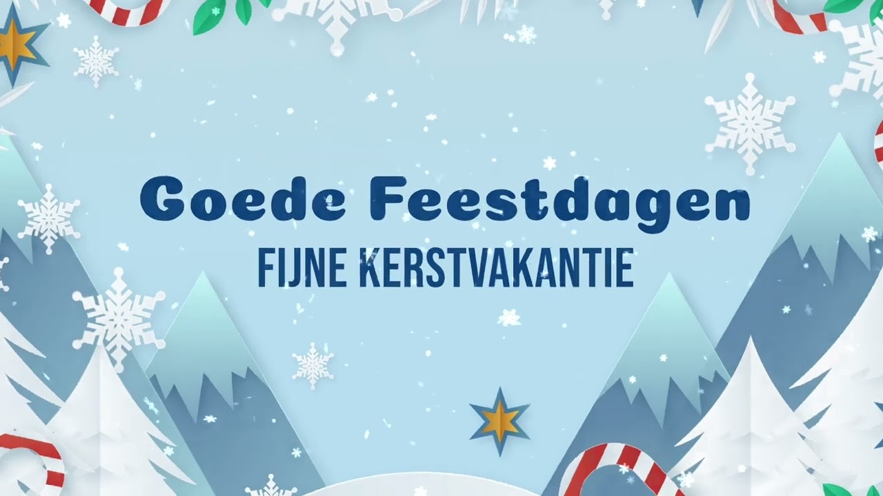 Template Fijne Feestdagen licht