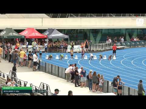 Boys Under 11 100m H2 - 2020 State Combined Events Championships // LAVicTV