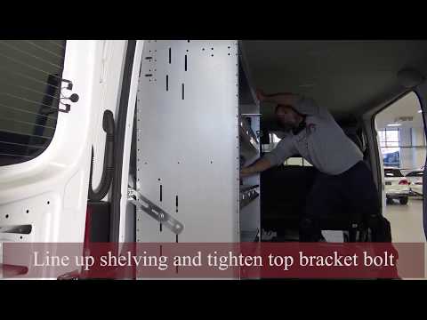 Mercedes Benz Sprinter van shelving install w/ headliner