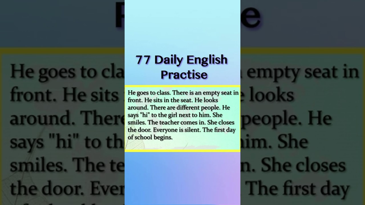 Short English Stories | Useful Basic English Listening Practice for Beginners 🔥 ESL--Level 0