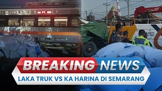 BREAKING NEWS: Insiden Tragis Kecelakaan Truk Vs Kereta Api di Kaligawe Semarang, 1 Korban Tewas