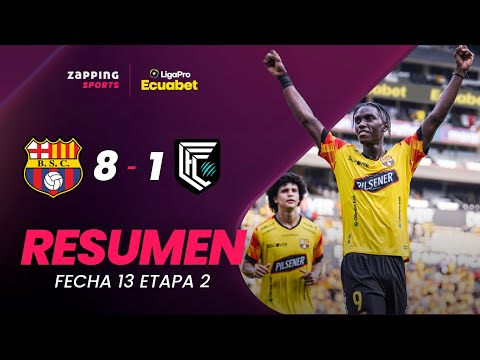 Barcelona SC 8 - 1 Cumbaya FC Resumen Fecha 13 / 2da Etapa / LigaPro Ecuabet