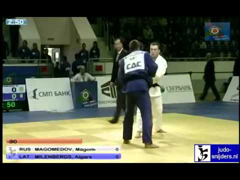 Judo 2011 European Championships U23 Tyumen: Magomedov (RUS) - Milenbergs (LAT) [-90kg]