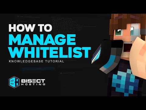 How to manage a whitelist on your Minecraft server (Updated Version in Desc)