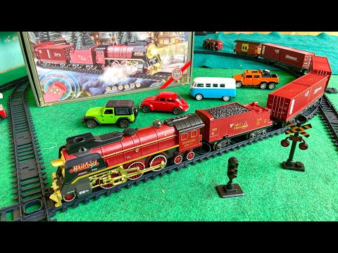 Train Set ASMR Satisfying with Unboxing No Talking - Vintage Steam Train Model