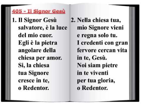 405 Il Signor Gesù - Innario Chiesa Cristiana Avventista del Settimo Giorno 2014